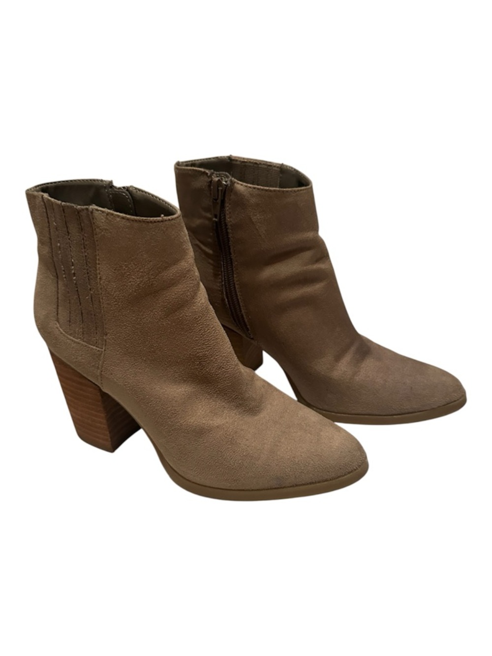 Madden Girl Tan Ankle Booties with Western Flair